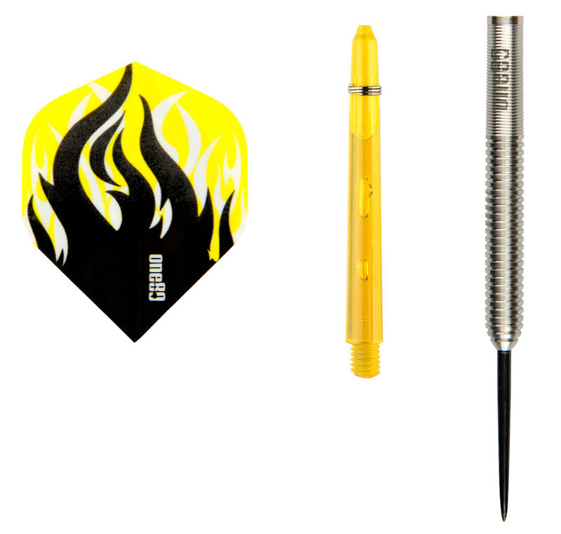 One80 Hornet Jetstream Steel Tip Darts 90% — flight, shaft and point details