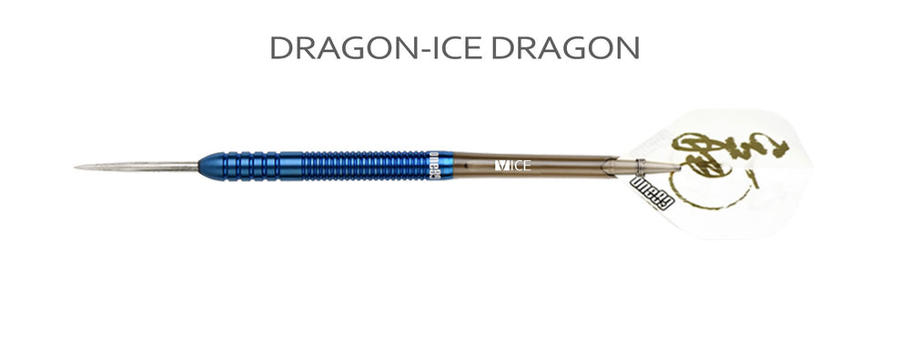 One80 Ice Dragon 90% tungsten complete steel tip dart side profile