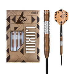 One80 Luxor Beta Steel Tip Darts 90% Tungsten — dart, barrel detail and packaging