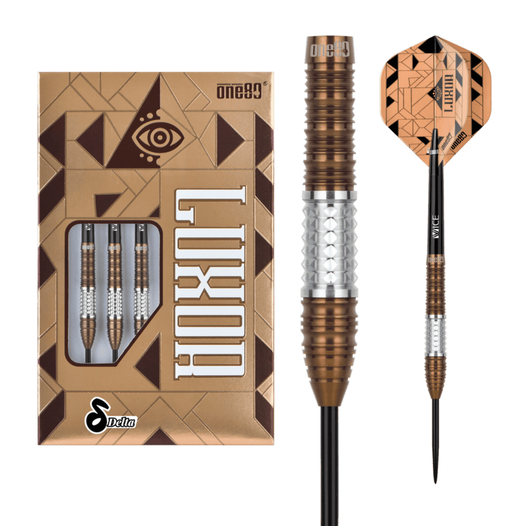 One80 Luxor Delta Steel Tip Darts - 90% Tungsten 23g