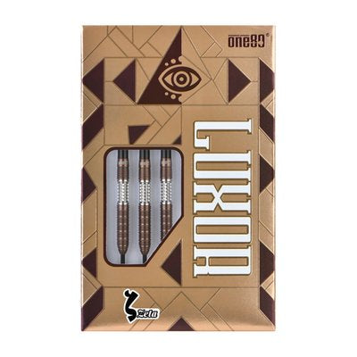 One80 Luxor Zeta Steel Tip Darts 90% Tungsten — retail packaging