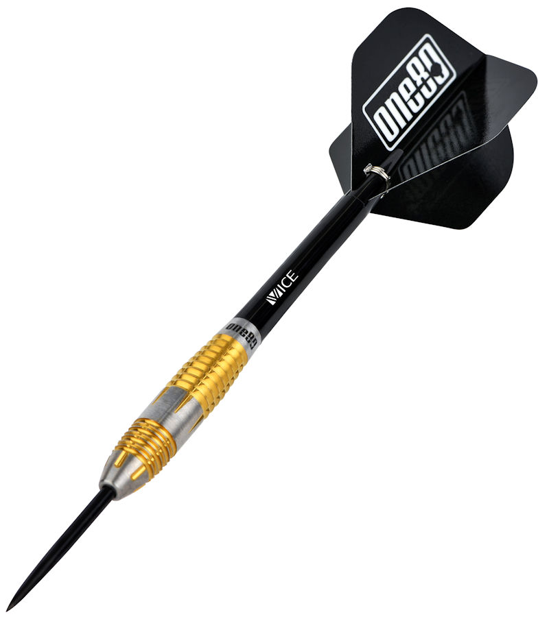 One80 Peter Machin v2 Steel Tip Darts 90% Tungsten — assembled dart