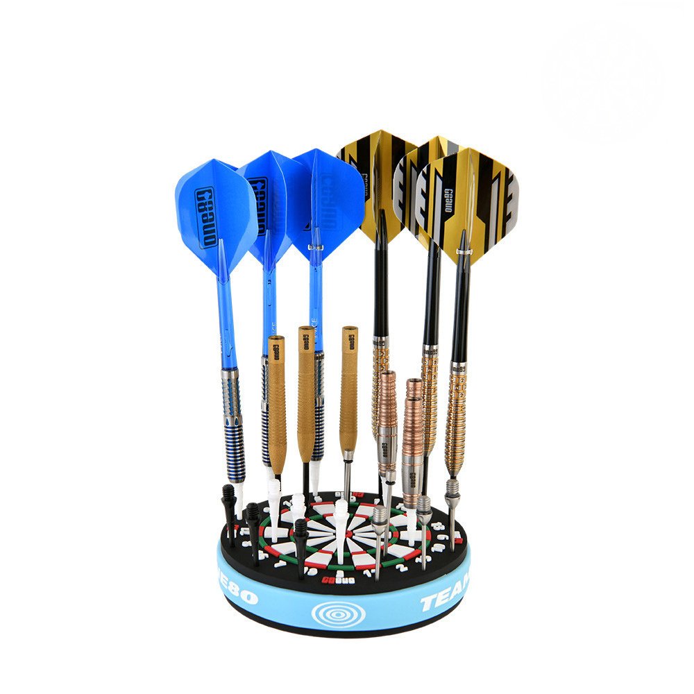 One80 Rubber Dart Holder — holder with assembled darts