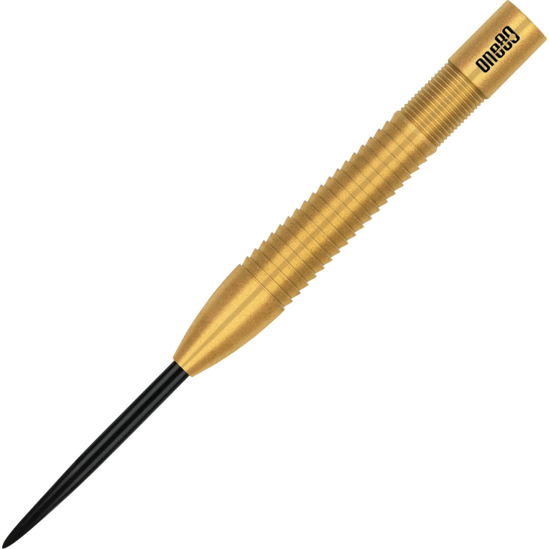 One80 Sandstorm S1 Steel Tip Darts 90% Tungsten — barrel and grip close-up