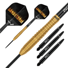 One80 Sandstorm S3 gold tungsten barrels, Vice shafts and flights