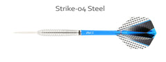 One80 Strike 04 80% tungsten complete steel tip dart side profile