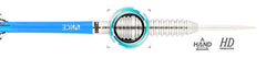 One80 Strike 04 80% tungsten steel tip dart top and barrel profile view