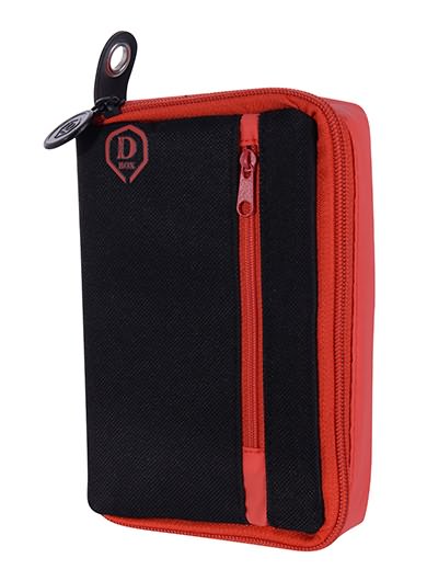 One80 The Dart Box black and red zip dart case