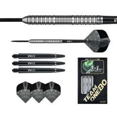 One80 'The Tiger' Aaron Morrison Steel Tip Darts 90% — set contents and packaging