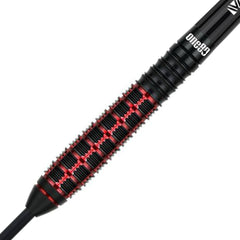 One80 Wraith W1 Steel Tip Darts 90% Tungsten — barrel and grip close-up