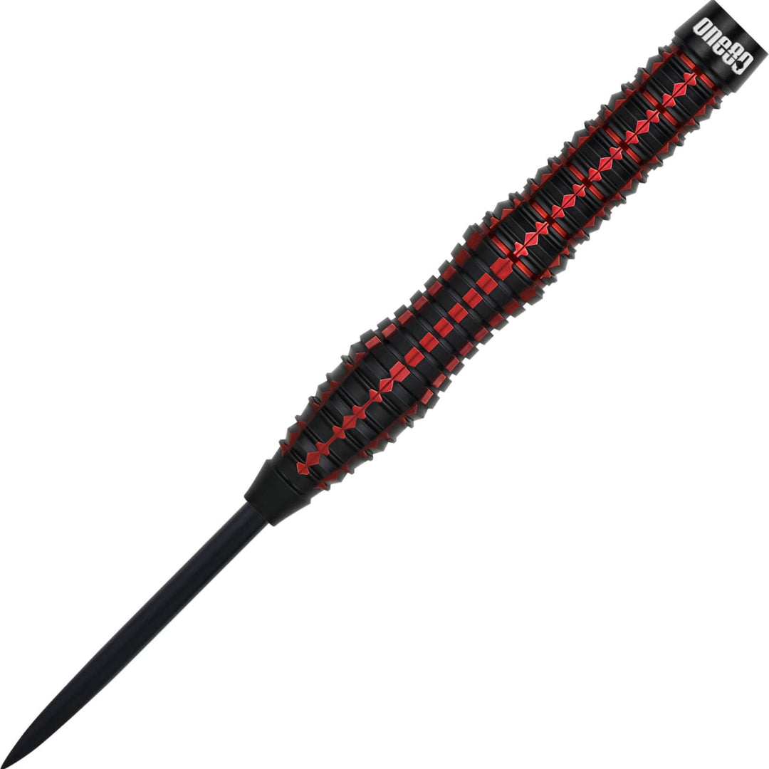 One80 Wraith W2 Steel Tip Darts 90% Tungsten — barrel and grip close-up