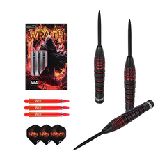 One80 Wraith W4 Steel Tip Darts 90% Tungsten — set contents and packaging
