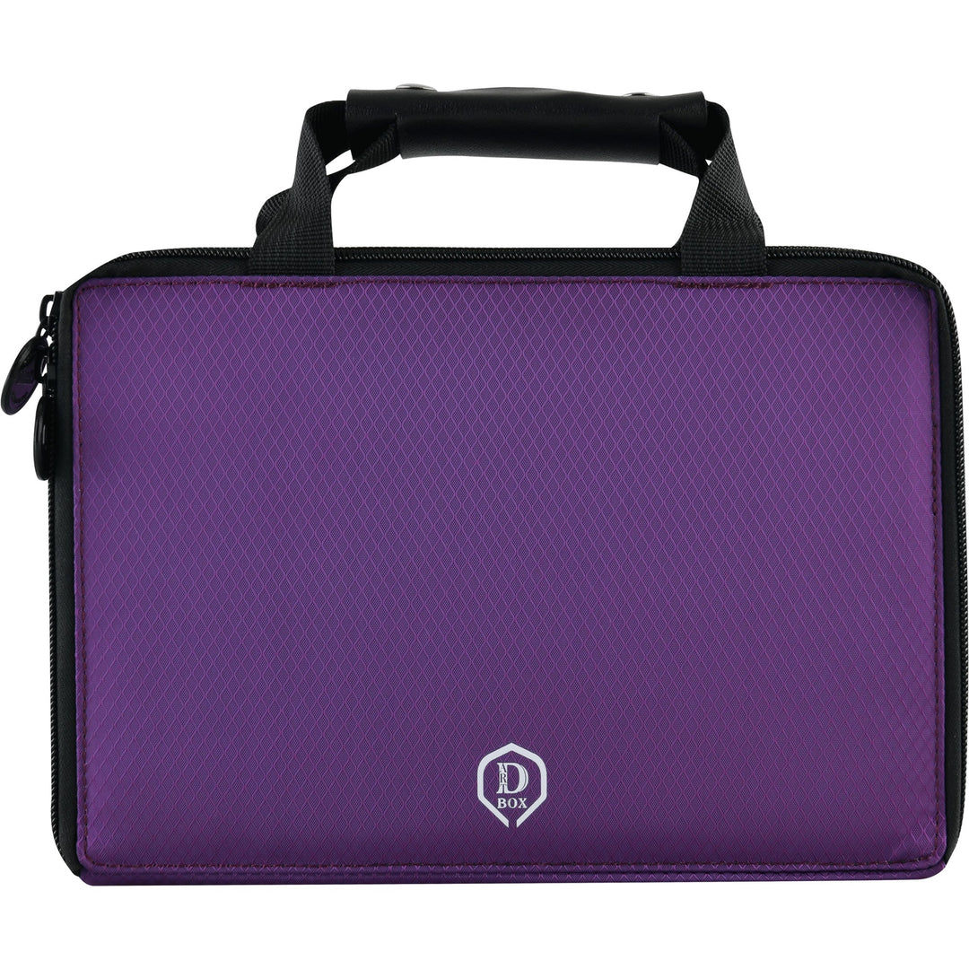One80 Master Dart Box — closed purple case