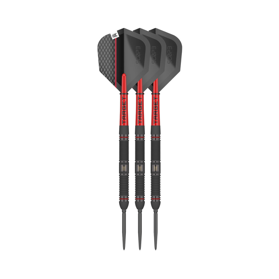 Target Scope 01 Steel Tip Darts - 90% Tungsten - three assembled darts