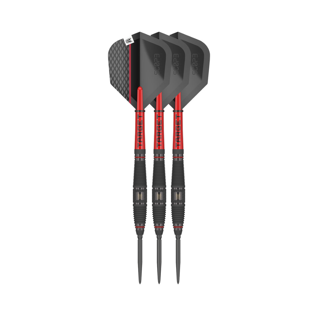 Target Scope 03 Steel Tip Darts - 90% Tungsten - three assembled darts