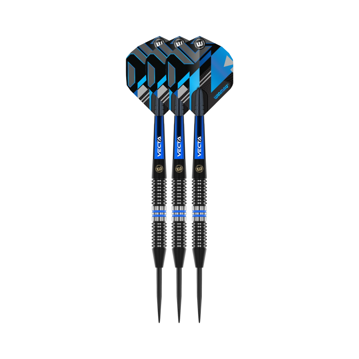 Galactics Steel Tip Darts - 90% Tungsten — three barrel close-ups