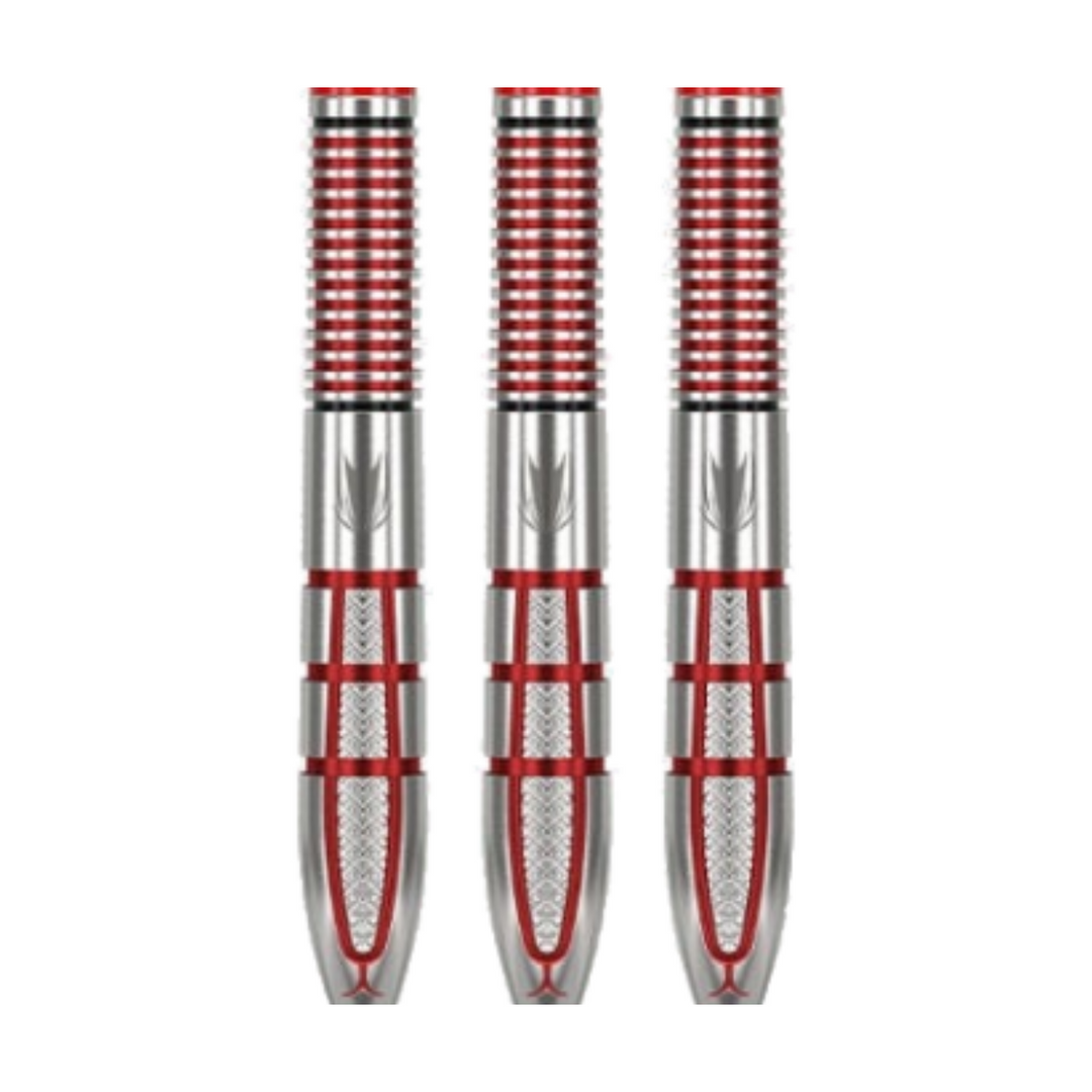 Nathan Aspinall G2 Steel Tip Darts - 95% Tungsten — three barrel close-ups