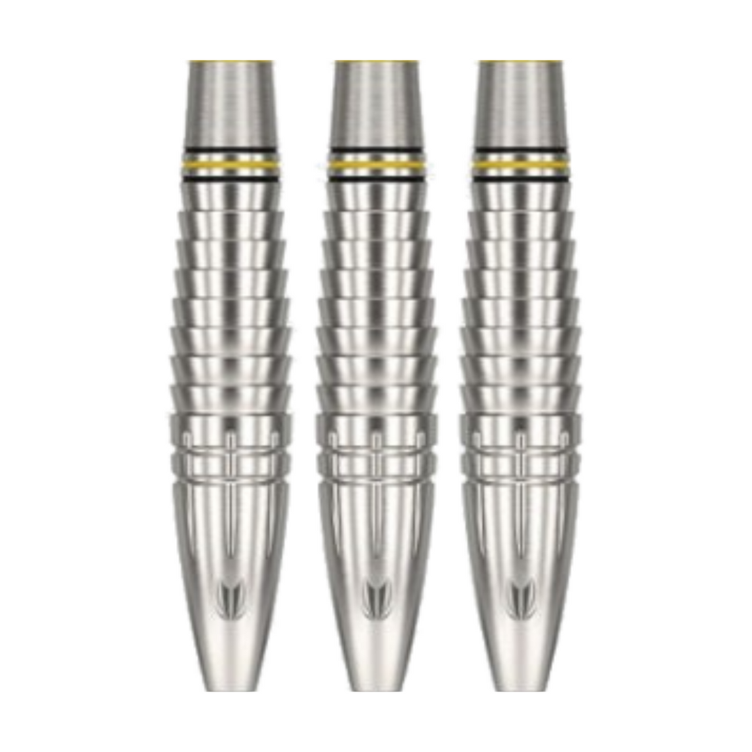 Scott Williams G1 Steel Tip Darts - 90% Tungsten — three barrel close-ups