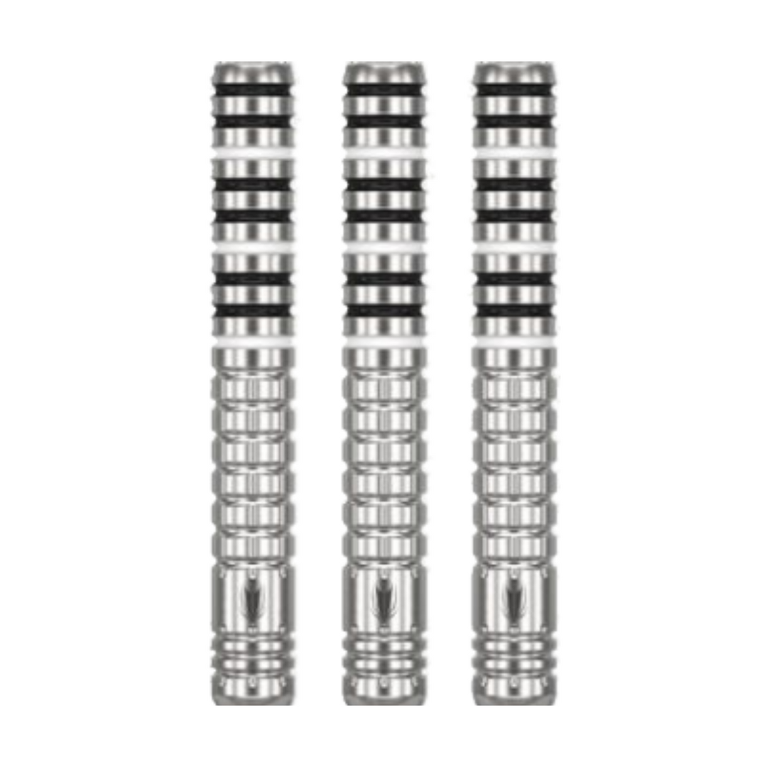 Hollywood G1 Steel Tip Darts - 90% Tungsten — three barrel close-ups