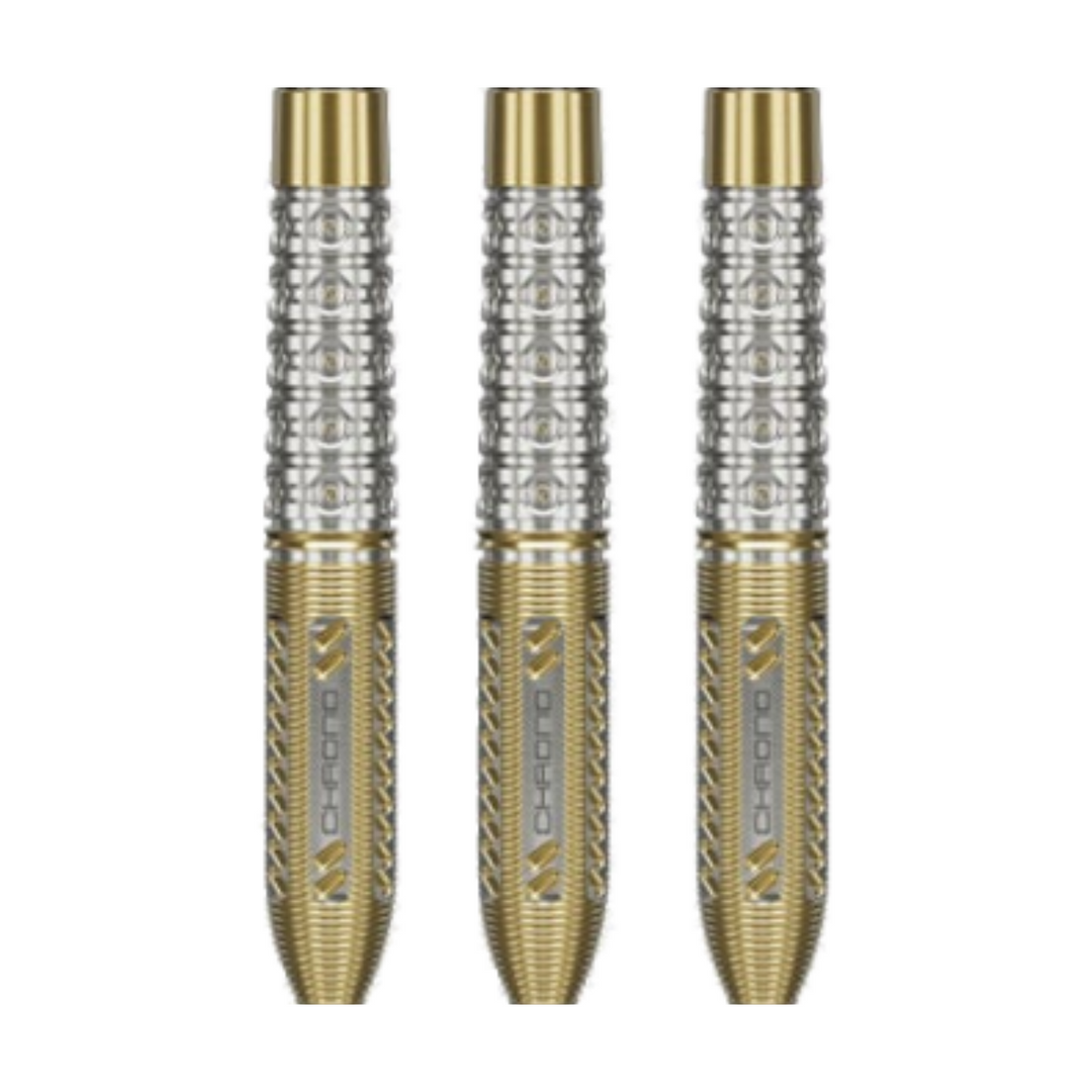 RVB Chrono Steel Tip Darts - 95% Tungsten — three barrel close-ups