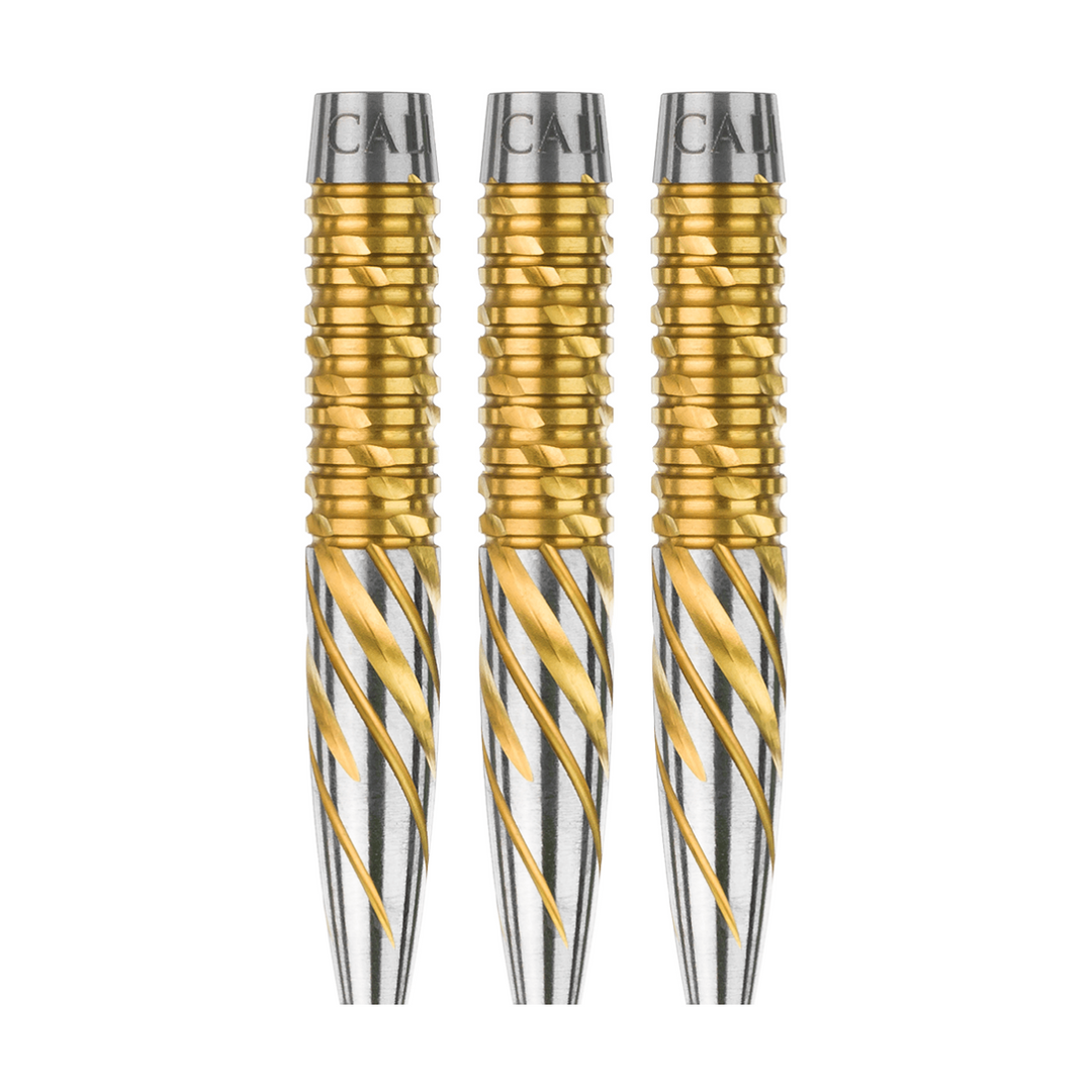 Nexus N2 Steel Tip Darts - 95% Tungsten — three barrel close-ups