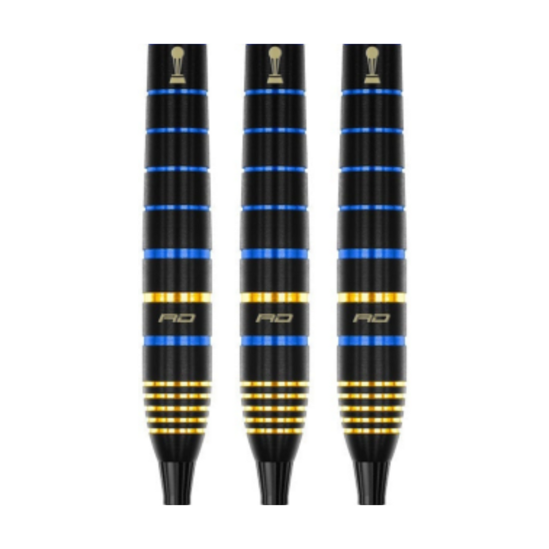 Luke Humphries TX4 Avenger Steel Tip Darts - 90% Tungsten — three barrel close-ups