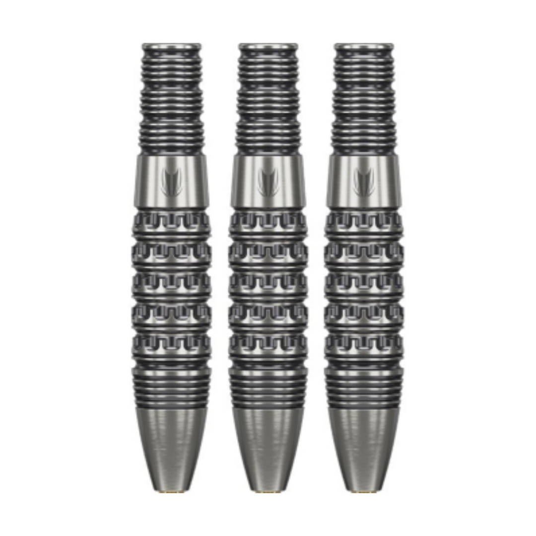 Redux 02 Steel Tip Darts - 90% Tungsten — three barrel close-ups