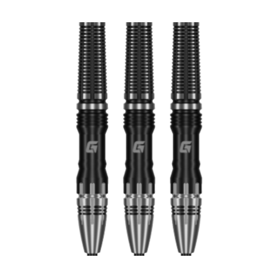 Rook Steel Tip Darts - 95% Tungsten — three barrel close-ups