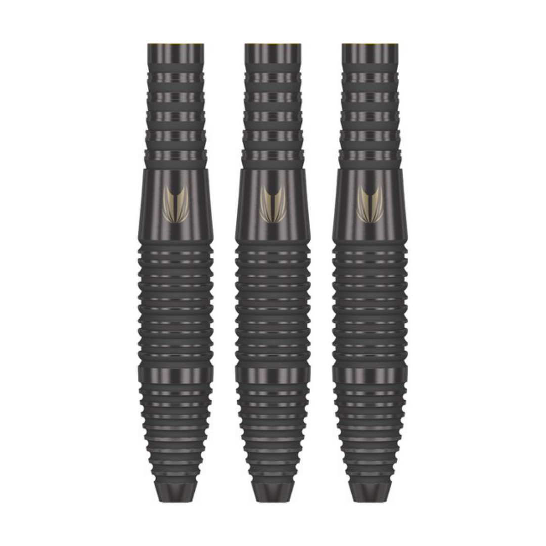 Bolide Void 05 Steel Tip Darts - 90% Tungsten — three barrel close-ups