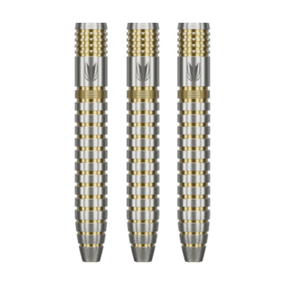 Adrian Lewis Showdown Steel Tip Darts - 95% Tungsten — three barrel close-ups