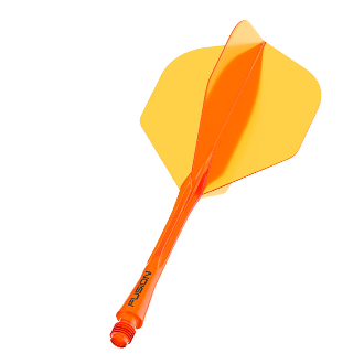 Orange integrated dart flight and shaft