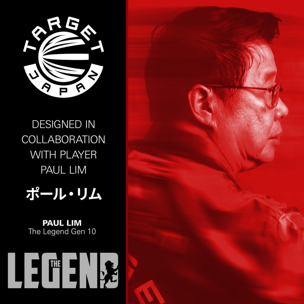 Paul Lim The Legend G10 Steel Tip Darts - 90% Tungsten – signature player and packaging artwork