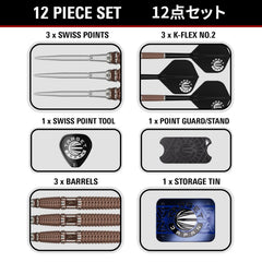 Paul Lim The Legend G10 Steel Tip Darts - 90% Tungsten – included darts and accessories