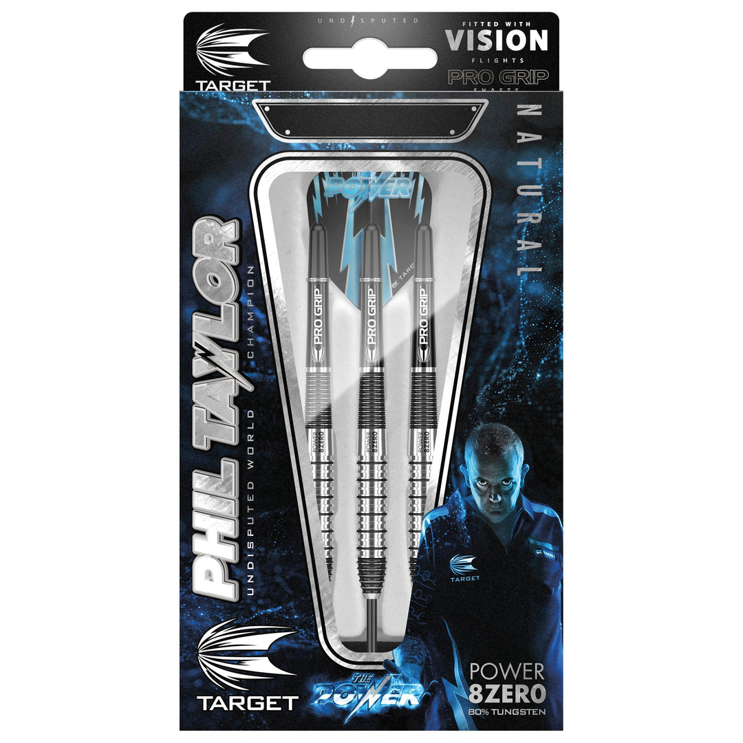 Target Power 8 Zero 2 80% Tungsten Darts — retail packaging