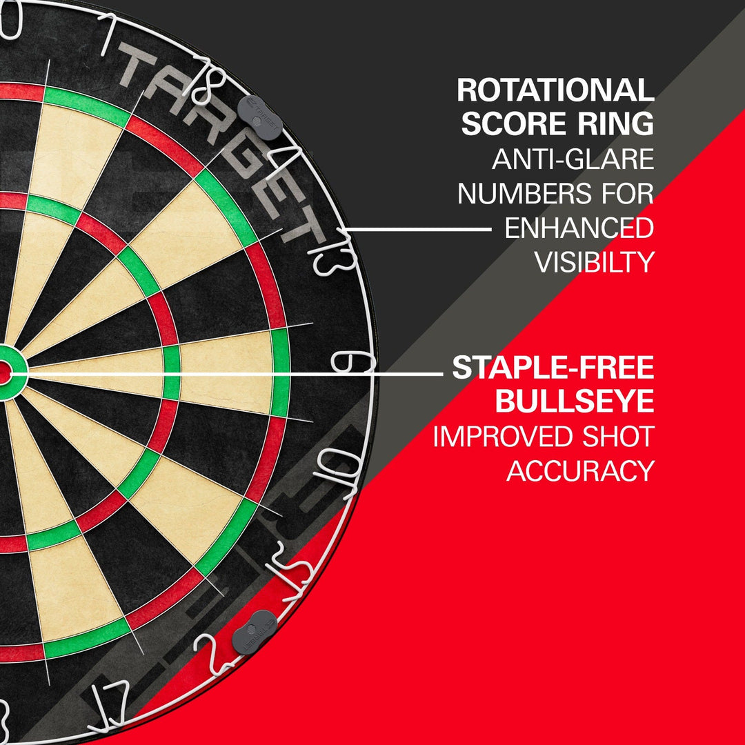 Target Rift rotating number ring and staple-free bullseye