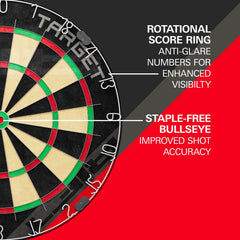 Target Rift rotating number ring and staple-free bullseye