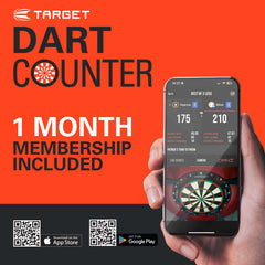 One-month DartCounter membership included with the Target Rift set