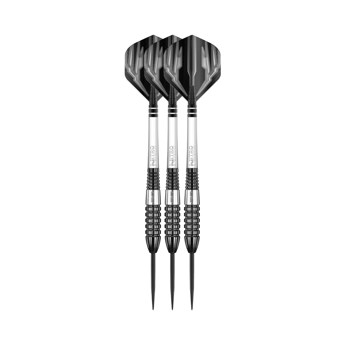 Carnage 4 Steel Tip Darts - 90% Tungsten — three barrel close-ups