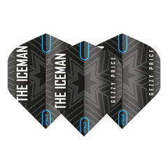 Red Dragon Gerwyn Price Hardcore Logo Dart Flights — three dart flights