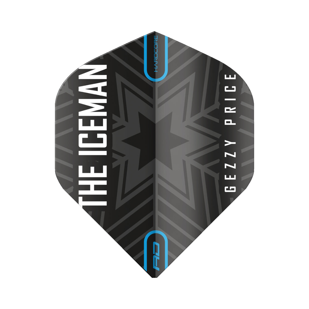 Red Dragon Gerwyn Price Hardcore Logo Dart Flights; one flight shown.