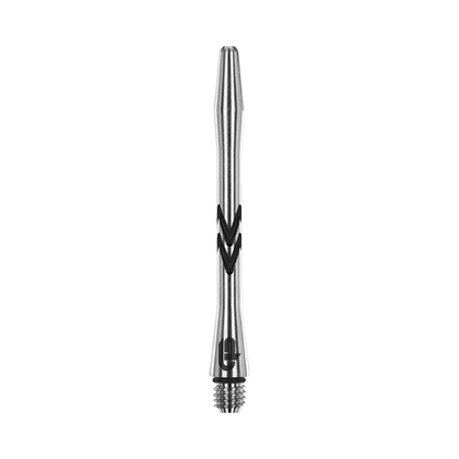 Red Dragon Gerwyn Price Iceman V-Groove black medium 46 mm shaft - one stem shown, sold as a pack of three