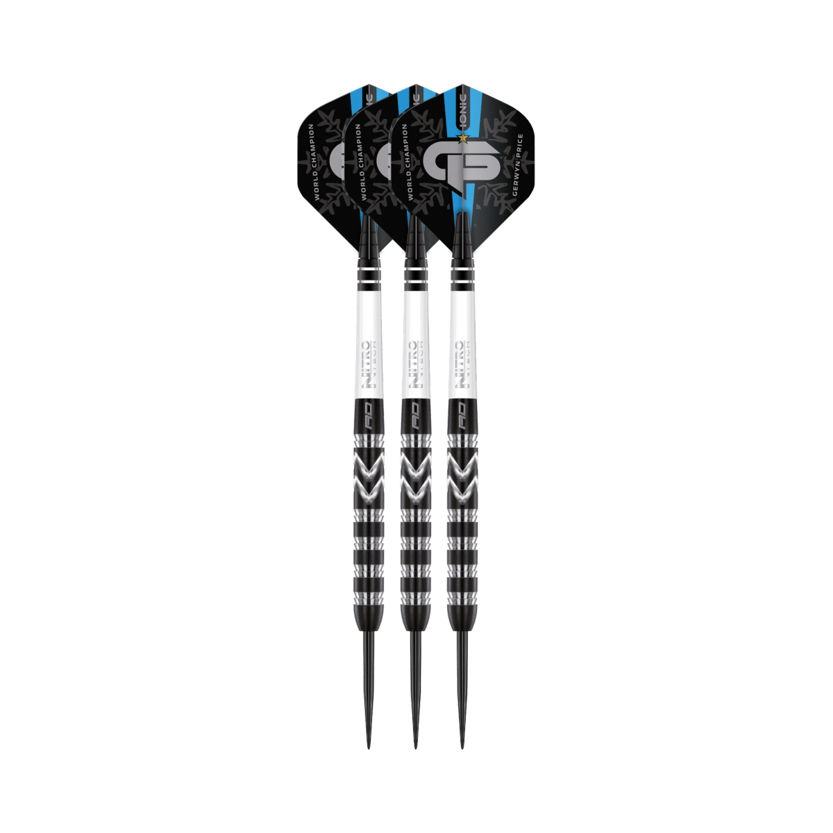 Gerwyn Price - World Champion Se Onyx Steel Tip Darts - 90% — three barrel close-ups