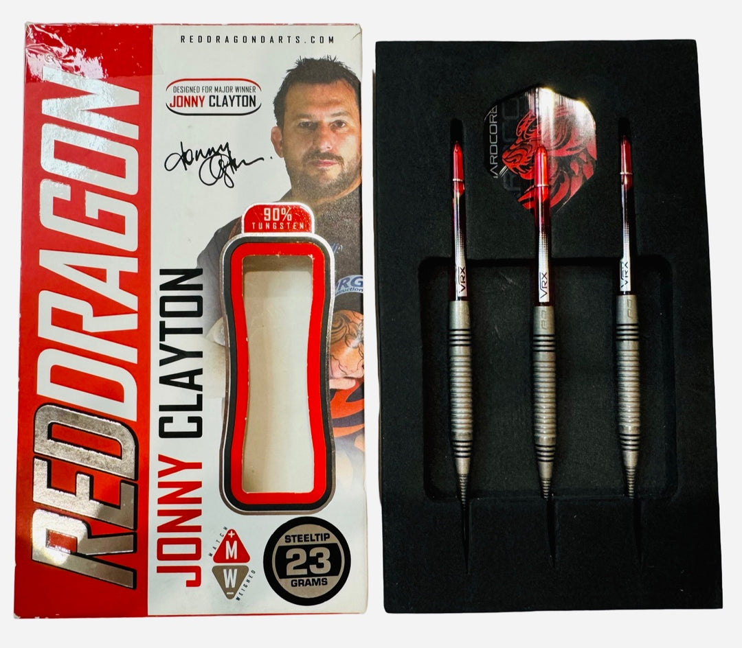 Red Dragon Johnny Clayton Darts 90% Tungsten 23g trade-in