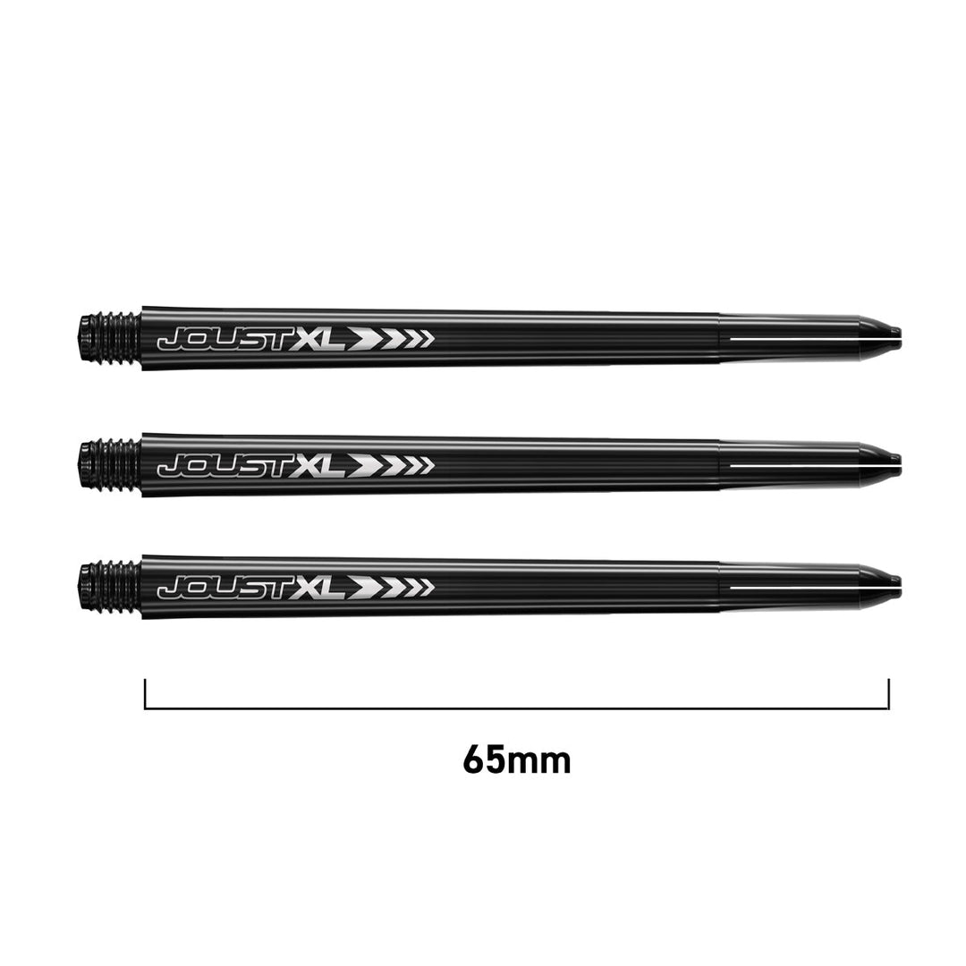 Red Dragon Joust XL Dart Shafts 65mm — black shaft length diagram