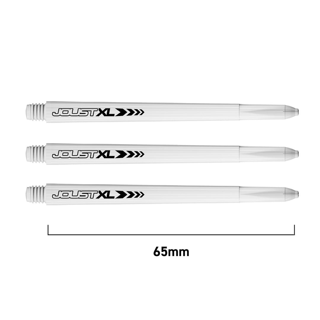 Red Dragon Joust XL Dart Shafts 65mm — clear shaft length diagram