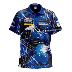 Red Dragon Luke Humphries World Champion Tour Polo — shirt, front view