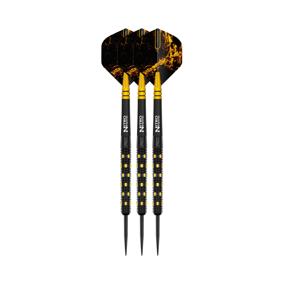 Red Dragon Nirvana Steel Tip Darts - 90% Tungsten - three assembled darts