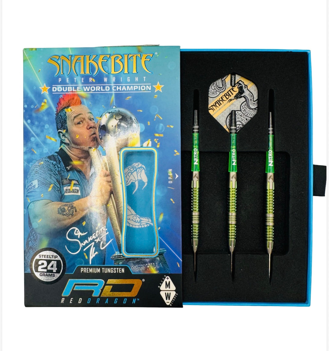 Red Dragon Peter Right Snakebite Number 2, 90% Tungsten 24g trade-in darts