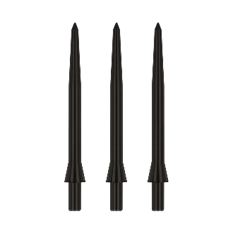 Red Dragon Plain Steel Tip Points — black replacement points