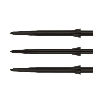 Red Dragon Plain Steel Tip Points — black replacement points